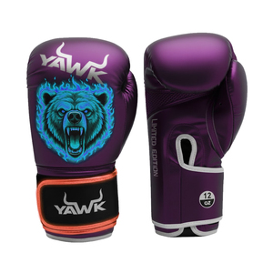 ถุงมือชกมวยคุณภาพสูงแบบ OEM ผลิตตามสั่ง ทำจากหนังวัวแท้ ถุงมือมวยไทย ถุงมือชกมวยสำหรับการฝึกซ้อมระดับมืออาชีพ - Product Image 1
