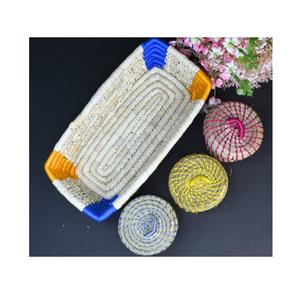 Cesta decorativa de hierba Sabai con Diseño Artesanal tejido a mano para organización de almacenamiento y estilo rústico sostenible para el hogar - Product Image 5