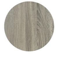 Table basse ronde au design moderne avec cache de rangement latéral en bois massif noir en fer pour maisons contemporaines Depot Meubles décoratifs