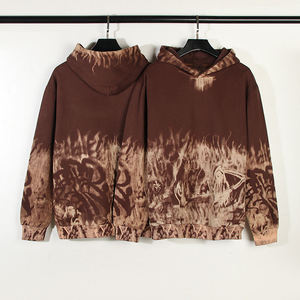 Venta al por mayor personalizado de alta calidad 100% algodón Tie-Dye Sudadera con capucha Streetwear logotipo personalizado sudaderas con capucha para hombres - Product Image 3