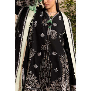 Ensemble de costume en tissu brodé pour femmes, 3 pièces, avec dupatta en mousseline brodée PM-62005 - Product Image 2