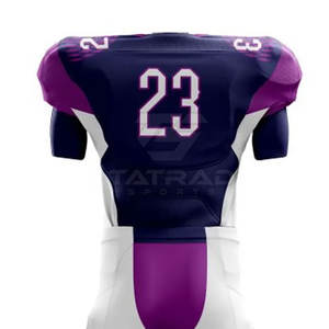 Uniforme de Fútbol Americano Personalizado de Alta Calidad, Manga Corta, Impreso, Transpirable, 100% Poliéster, para Hombre Adulto, Personalizable - Product Image 5