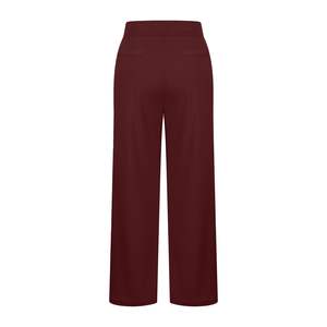 Women's Mid Waist Flare Leggings Solid Breathable Lightweight Yoga Wear <b>for</b> Casual Lounge Workout <b>Elastic</b> Waist Yoga Leggings - Product Image 3