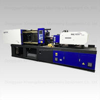 Machine de moulage par injection hybride d'occasion Haitian MA1600II avec servomoteur PLC, diamètre de vis 45 mm, poids d'injection 291 g pour