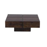 Article en bois remarquable Table basse couleur noyer pour salon et salle à manger Table centrale Tables basses essentielles