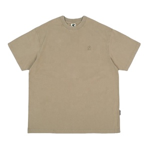 Camiseta negra para hombre de media manga con hombros caídos de gran tamaño de algodón lavado pesado para hombre - Product Image 5