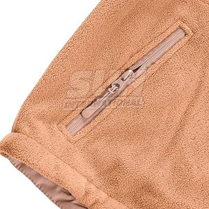 Top Selling High Quality Eco-Friendly Breathable <b>Sherpa</b> Jacket Winter Stand Collar Front Men Made Pakistan Customizable - Product Image 5