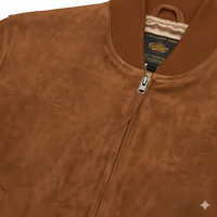 Blouson court d'hiver pour homme en daim de chèvre ambré 100 % authentique, de haute qualité, style baseball, avec fermeture éclair sur le devant