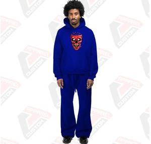 Conjunto de chándal de invierno de poliéster 100% transpirable de 2 piezas ultra cómodo y elegante para hombre, patrón sólido - Product Image 4