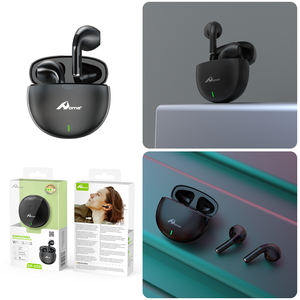 HOME Digitalome-Auriculares intrauditivos inalámbricos con micrófono, color negro, resistente al agua, función para juegos, teléfonos móviles, ordenadores de viaje, en color negro, con función de juego - Product Image 2