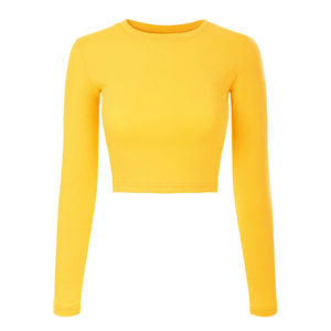 Camisetas Cortas de Jersey a la Moda para Mujer, Personalizadas, Casuales, con Cuello en V, Estampadas, de Color Sólido, Transpirables y de Secado Rápido para el Verano - Product Image 6