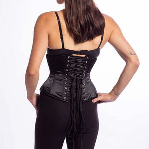 2025 vente chaude haut bleu clair lavage fermeture éclair détail Denim Corset haut respirant durable bleu Denim chemise pour femmes - Product Image 4