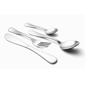 Juego de Cubiertos de acero inoxidable con acabado plateado pulido con espejo elegante Diseñado para impresionar con cada uso - Product Image 1