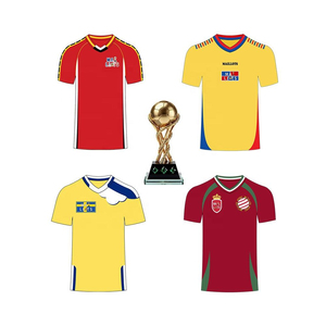 Maillots de football internationaux pour supporters – Maillots de foot imprimés pour supporters allemands avec affichage des quatre équipes nationales - Product Image 1