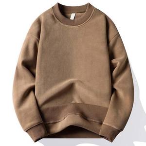 High Quality Custom Pullover Long Sleeve Crew Neck Casual <b>Men's</b> Embroidered Sweatshirts 100% Cotton <b>Men's</b> Basics <b>Hoodies</b> - Product Image 1