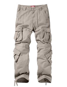 Men's Lightweight High Cotton Canvas Ripstop <b>Cargo</b> <b>Work</b> <b>Pants</b> Big Tall Construction Utility Safety High Street Embroidered - Product Image 1