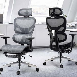 Silla Ergonómica GAK-X21 con Respaldo de Malla, Altura Ajustable, Reposacabezas de Tela, Diseño Moderno - Product Image 3