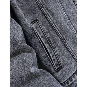 Vestes en jean pour hommes couleur personnalisée Vestes en jean pour hommes de haute qualité Vestes en jean confortables pour hommes - Product Image 3