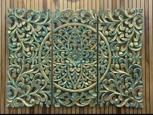 แผ่นผนังตกแต่งแบบ MDF 3D ทันสมัยพื้นผิวการออกแบบสำหรับห้องนั่งเล่นห้องนอนและสำนักงานจากอินเดีย - Product Image 3