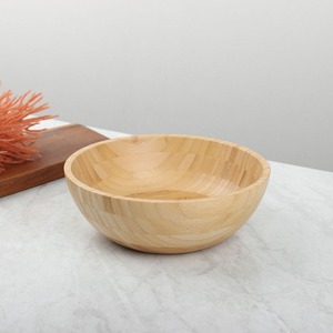 Ensemble de bols à salade en bois de bambou Bol en bois biodégradable durable pour servir des aliments du Vietnam - Product Image 5