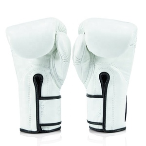 Sarung Tangan Sparring Fairtex Glory Putih Terbaru dengan Tali dan Perekat untuk Latihan Sparring, Perlengkapan Tinju Muay Thai Buatan Khusus - Product Image 5