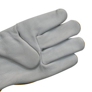 Gants de travail à double sécurité durables en cuir de vachette PU et cuir pour le soudage de construction utilisation industrielle de cuisine - Product Image 6