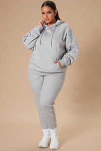 Women's Long Sleeve Casual <b>Hooded</b> <b>Sweatshirt</b> <b>Dress</b> Slim Fit Plain Hoodie for Autumn Wholesale Woven Fabric Women's Pullover - Product Image 3