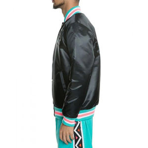 Vestes de baseball en satin pour hommes personnalisées, nouveau design, vêtements d'hiver pour adultes et jeunes, taille plus, avec logo privé - Product Image 5