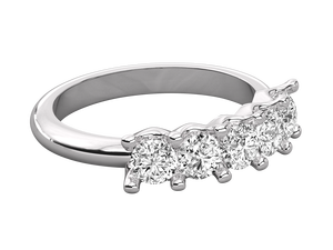 Bague de fiançailles et de mariage pour femme en argent sterling 925 minimaliste moderne classique avec diamant rond certifié IGI plaqué or 14 carats - Product Image 4