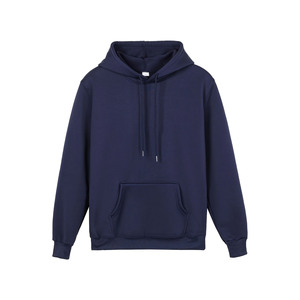 Sudadera con Capucha Azul Marino para Hombre, Corte Regular, Informal, con Bolsillo, Manga Larga, para Otoño - Product Image 1