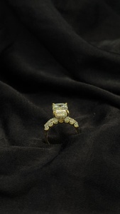 Hermoso anillo de diamantes con corte radiante, banda de diamantes Esmeralda lateral central, joyería de lujo moderna perfecta para mujeres - Product Image 5