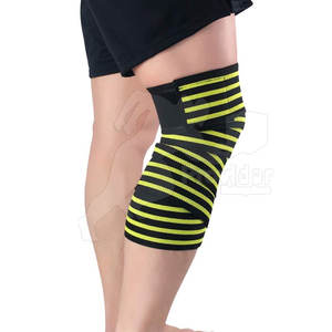 Prix de gros 100% Néoprène Imperméable Résistant à l'usure Haltérophilie Genouillères pour Hommes Bandage Soutien Wraps - Product Image 3