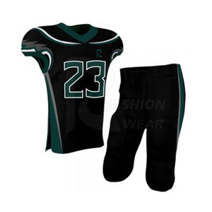 <span class=keywords><strong>Maillot</strong></span> de football américain personnalisable en gros pour les enfants et les hommes de haute qualité avec manches courtes dernière conception OEM Logo personnalisé - Product Image 1