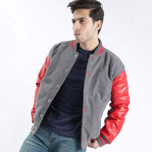 High Quality Breathable Men Varsity <b>Jackets</b> Street Fashion Breathable Low Price Men <b>Leather</b> Sleeve Varsity <b>Jacket</b> - Product Image 6