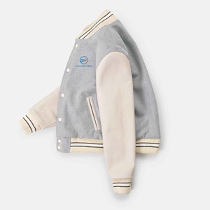 Chaqueta Universitaria de Béisbol Varsity 2025, Diseño Moderno, Chaqueta de Cuero con Bordado Chenille y Letras de Lana - Product Image 4