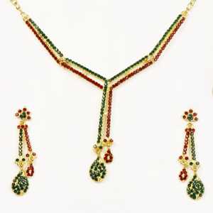 Kriaa collier plaqué or pierre autrichienne 1101317 ensembles de bijoux fins - Product Image 1