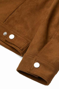 Veste en daim bicolore, mode 2025, vestes en cuir véritable pour hommes, veste en daim unie pour hommes, automne - Product Image 4