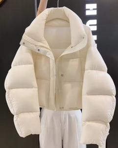 Veste d'hiver longue matelassée personnalisée pour femme, avec doublure en lin respirante et col, vente en gros OEM 2026, échantillon gratuit - Product Image 6
