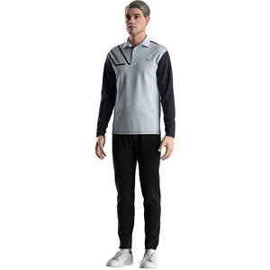 Men's Polo Shirt Denim - Reinforced Seams & Durable Stitching, Custom OEM Wholesale - Product Image 2