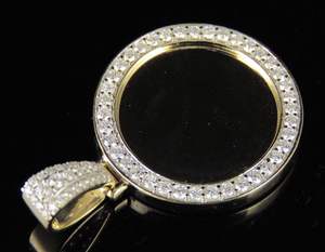 Colgante de Plata de Ley con Incrustaciones de Moissanita de Lujo, Chapado en Oro, Estilo Hip Hop, VVS1 - Product Image 5