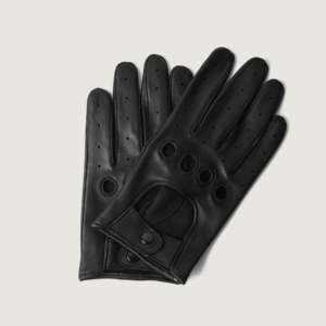 Guantes de Conducción Ferdinand de Cuero Genuino, Negros, para Deportes de Invierno y Viajes, Aptos para Ciclismo y Uso Diario - Product Image 1