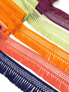 POLYESTER GLANDS FRANGE COUPE DENTELLE 3 "UTILISATION dans les SACS TOT et DÉCORATIONS OFFRES en GROS - Product Image 6