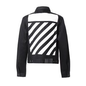 Veste en jean élégante pour homme, style urbain, logo personnalisé sur le devant, designs uniques, prix de gros, coupe classique pour l'hiver - Product Image 2