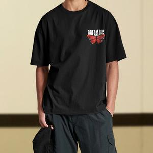 T-shirt vallée surdimensionné OEM T-shirt respirant en coton épais T-shirt imprimé surdimensionné vintage personnalisé pour hommes - Product Image 3