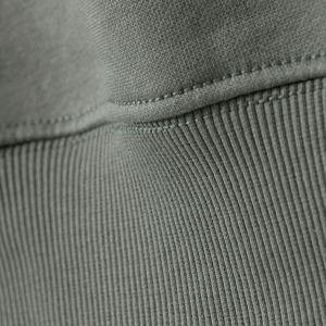 Vente en gros de pulls vintage 100% coton personnalisés pour hommes, pulls, polaire unie, col rond, épaules tombantes, style hiver - Product Image 6