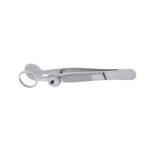 Forceps chirurgicaux manuels en acier inoxydable de 3,5 pouces (8,8 cm) pour l'ophtalmologie, modèle Lambert, pour la chalazion, avec surface non réfléchissante par SurgiRight - Product Image 4