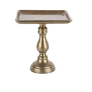 Support décoratif en métal pour table de dessert, style européen, finition dorée brillante, support à gâteau en métal avec dôme, fabrication en Inde - Product Image 5