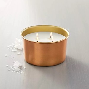 <b>Bulk</b> Customized Round Gold Metal <b>Candle</b> Jar for Home Wedding Restaurant in Affordable Price From India - Product Image 2