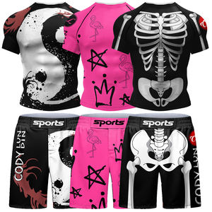 ชุดต่อยมวยสำหรับผู้ชายเสื้อผ้า2ชิ้น/เซ็ตแห้งเร็ว - Product Image 2