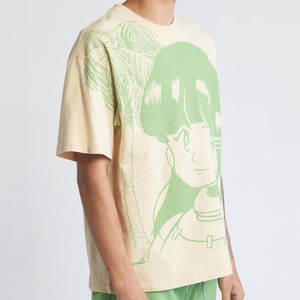 Camiseta de algodón estampada de alta calidad para hombre, ropa de calle transpirable ajustada de gran tamaño con camiseta estampada de alta calidad - Product Image 2